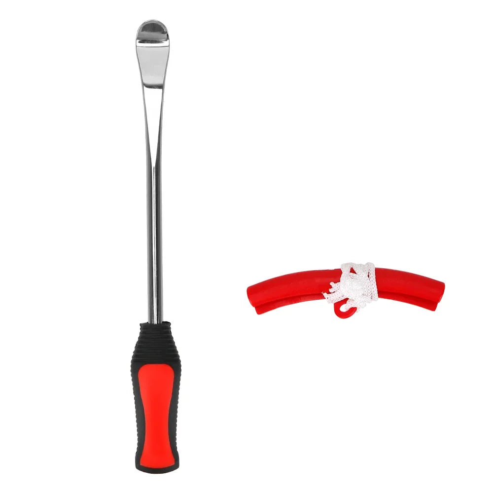 29cm Steel Tire Iron Lever Kit with Rim Protectors – 3pcs – Motorcycle Bicycle Tire Changing Repair Kit – $24