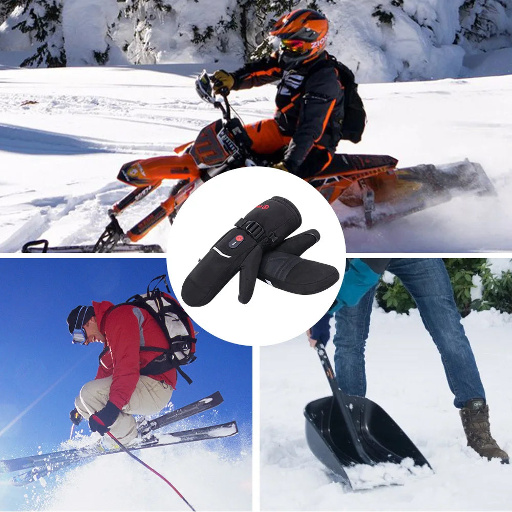 Heated Gloves with Rechargeable Battery Thermal Gloves for Women Men Husband Ski Motorcycle Glove Hand Warmer Heat