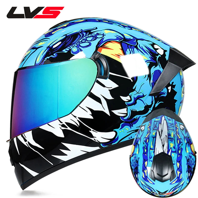 Winter Warm Full Face Helmet with Double Visor