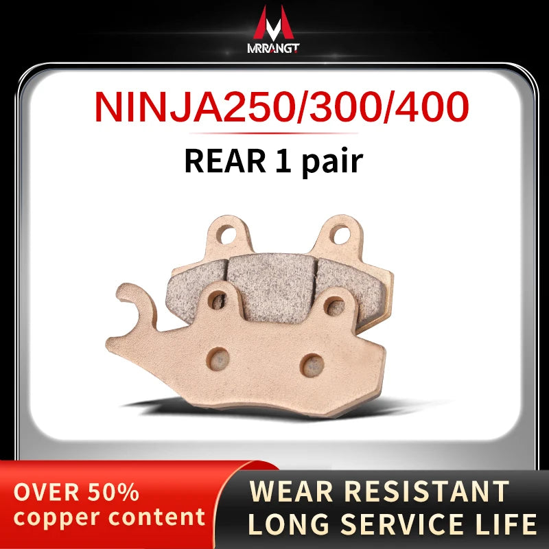 Sintered Metal Brake Pads for Kawasaki Ninja 250 300 400 Z250 Z300 Z800 Z900 Z900RS Z1000 Z1000R – Brake Pad Tools – Front / Rear / Set – from $21