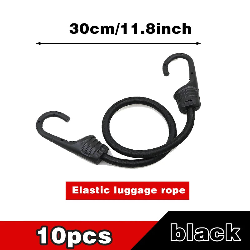 Bungee Straps – 2/4/6PCS Elastic Motorcycle Cargo Straps with Hooks
