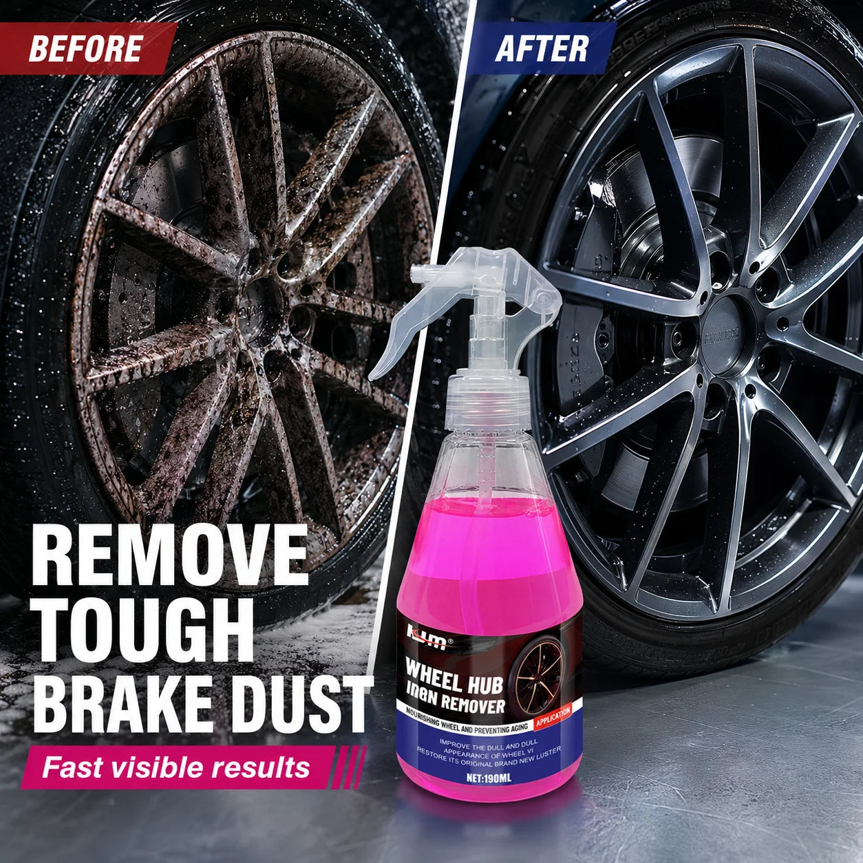 KJM Car Wheel Cleaner Spray