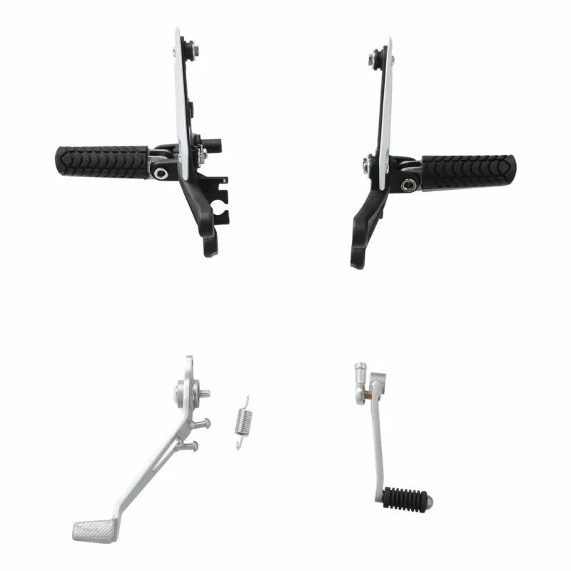 Motorcycle Front Rider Footpeg Pegs Pedal Bracket For Kawasaki Z900 2017-2024 2018 2019 2020