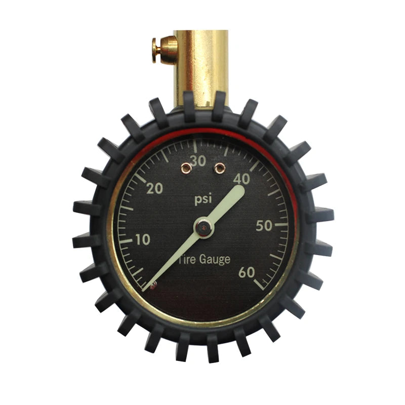 ATSafePro Tire Pressure Gauge – 0–60 PSI Heavy-Duty Tire Gauge with Glow Dial