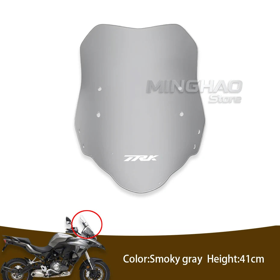 Motorcycle Windshield – Double Bubble Wind Deflector for Benelli TRK502/TRK502X