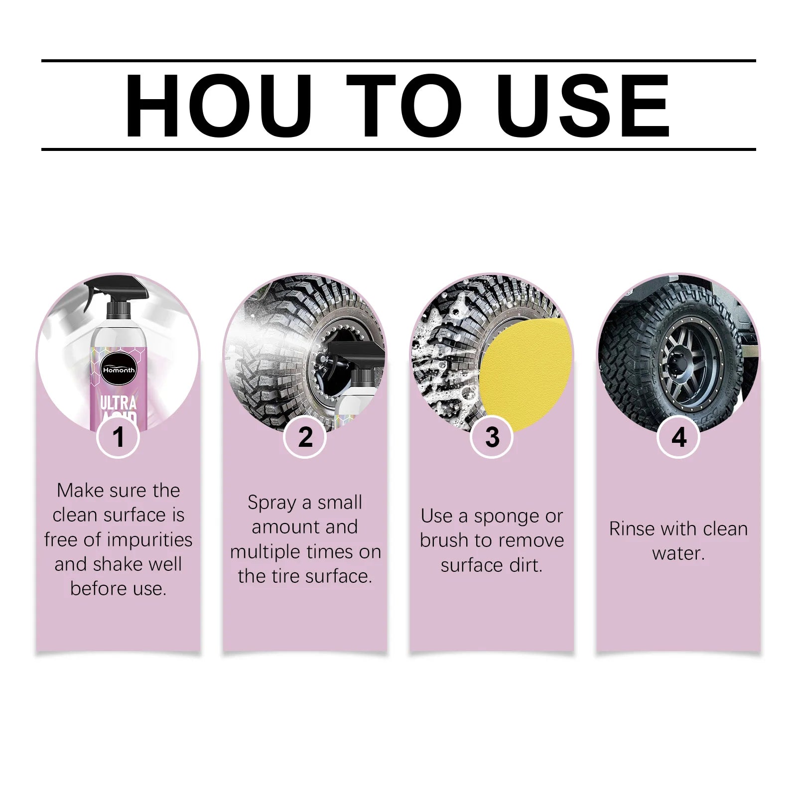 Powerful Wheel Cleaner Spray 120ml – Industrial-Strength Foam Cleaner Brake Dust Remover Anti-Aging Dirt Repellent – 1pc / 3pc – $16–32