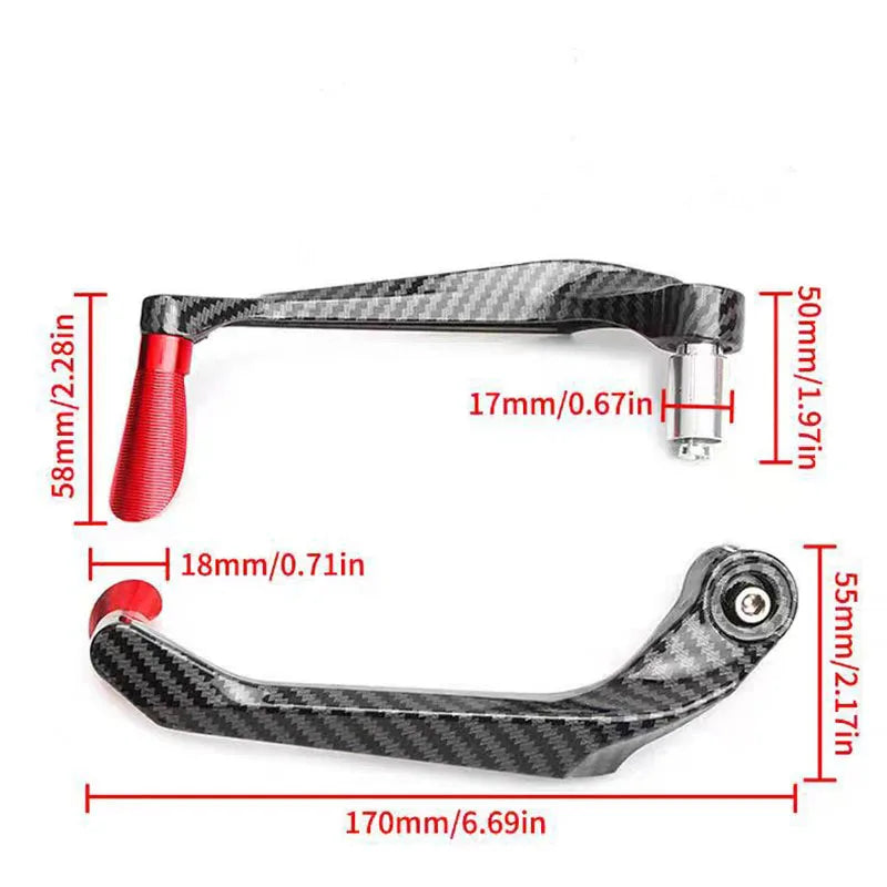 Yamaha MT-01 / MT-03 / MT-07 / MT-09 / MT-10 Brake & Clutch Lever Protector – CNC Aluminum – 22mm Handlebar – 7 Colors – $28