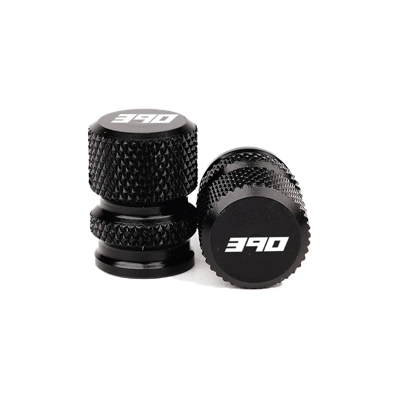 For KTM Duke390 RC390 390 Adventure Duke RC 390 Motorcycle CNC Kickstand Side Stand Enlarge Pad Extension Plate Tire Valve Caps – Aluminum Grey Black Orange Combo 1pcs 2pcs 3pcs