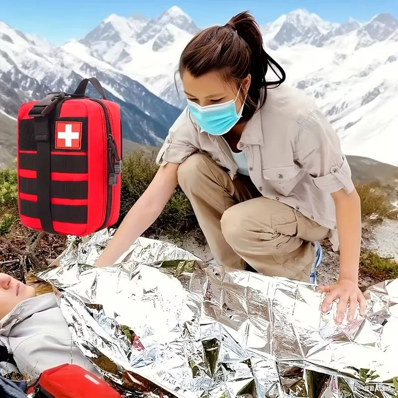379-Piece IFAK Trauma First Aid Kit with MOLLE Pouch Emergency Survival Kit for Motorcycle Camping Hiking Car Travel Home Sports