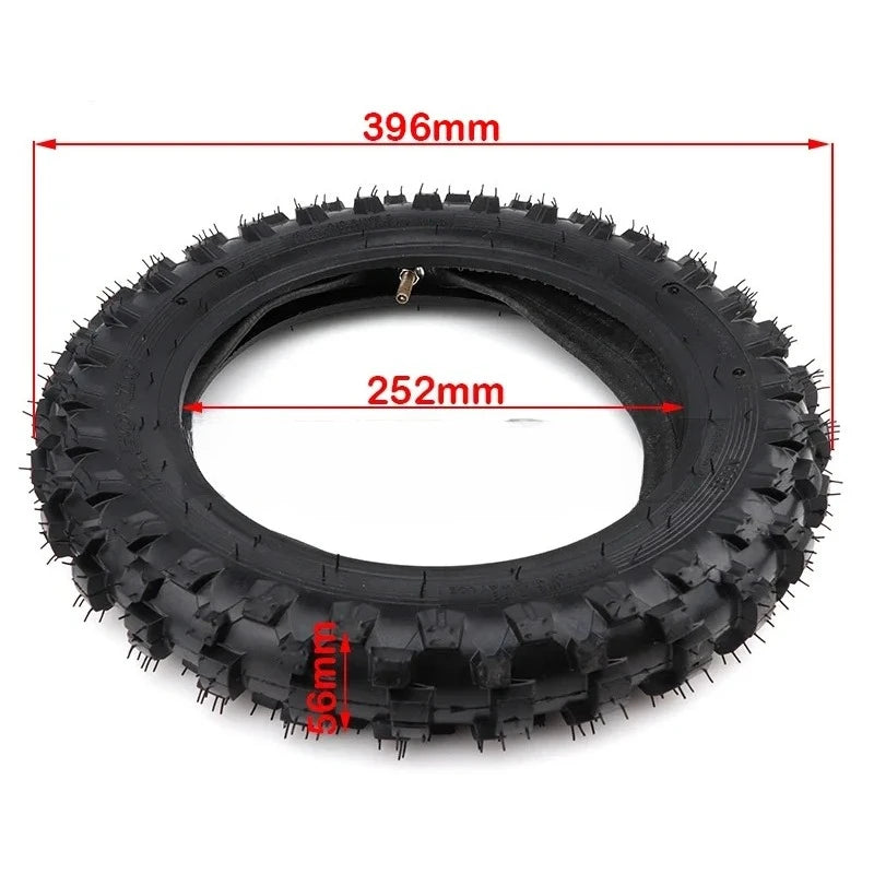 Dirt Bike Tires – 2.50-10 Front & Rear Tire with Inner Tube