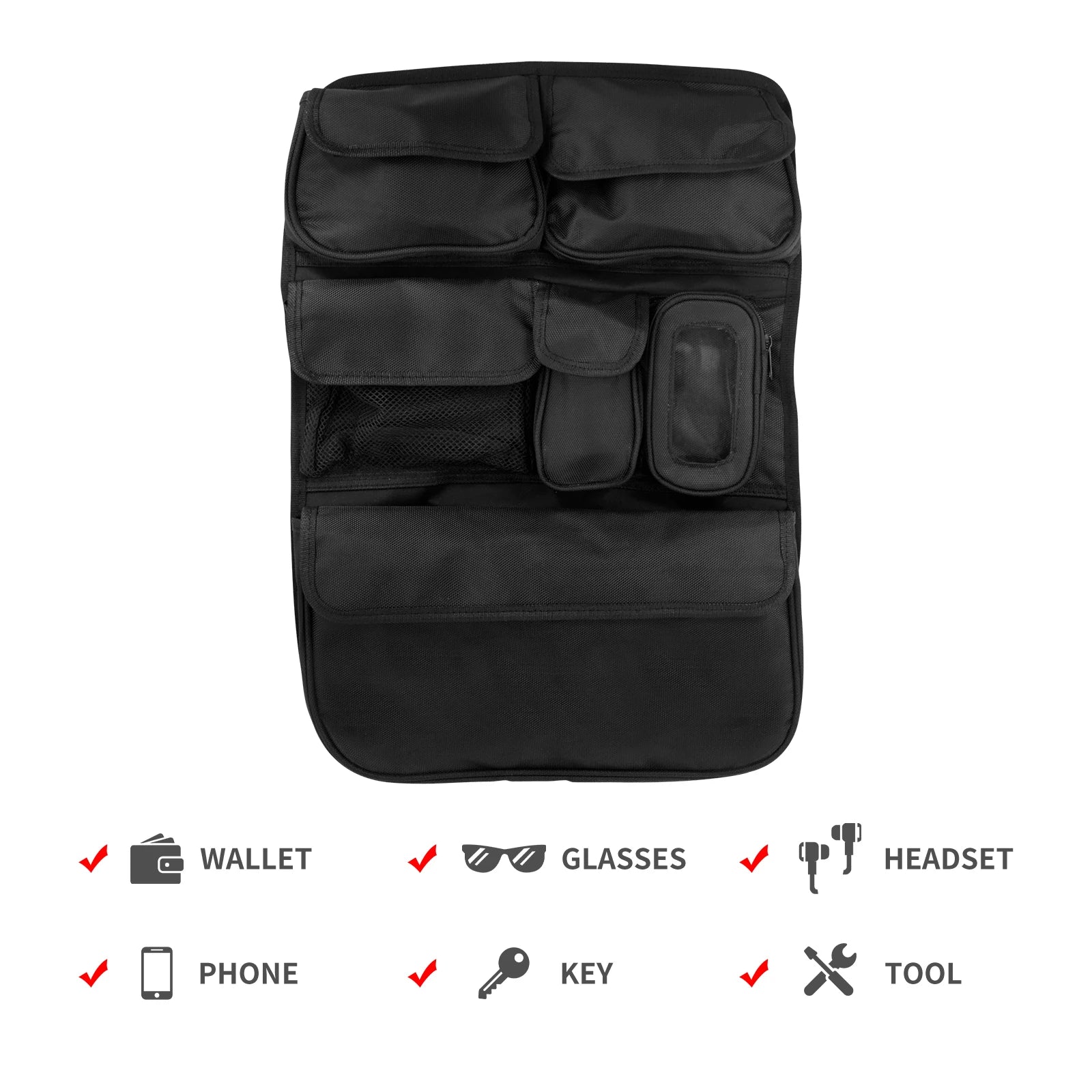 REWMTER Motorcycle Saddlebag Tour Luggage Organizer Lid Storage Bag for Harley Touring Road King Street Glide FLHR FLHTK 2014-Later – Nylon Waterproof Felt-Lined