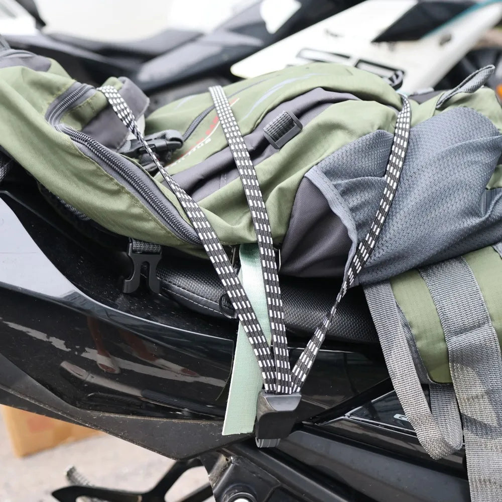 Bungee Straps – 90cm Adjustable Motorcycle Luggage & Helmet Strap