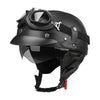Vintage Leather Half Helmet for All Seasons