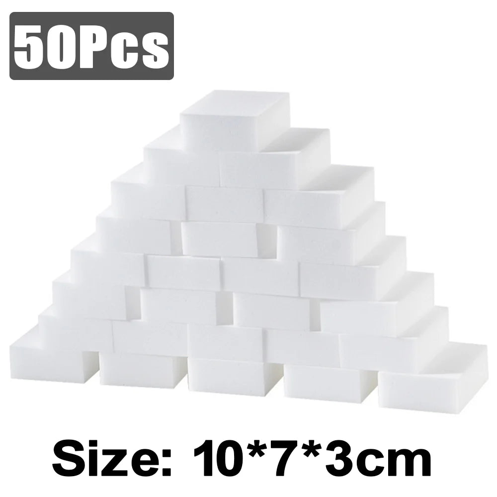 High Density Nano Melamine Magic Eraser Sponge – 5 to 100 Pcs – Motorcycle & Car Cleaning Care Tool – 10×6×2cm / 10×7×3cm – $14