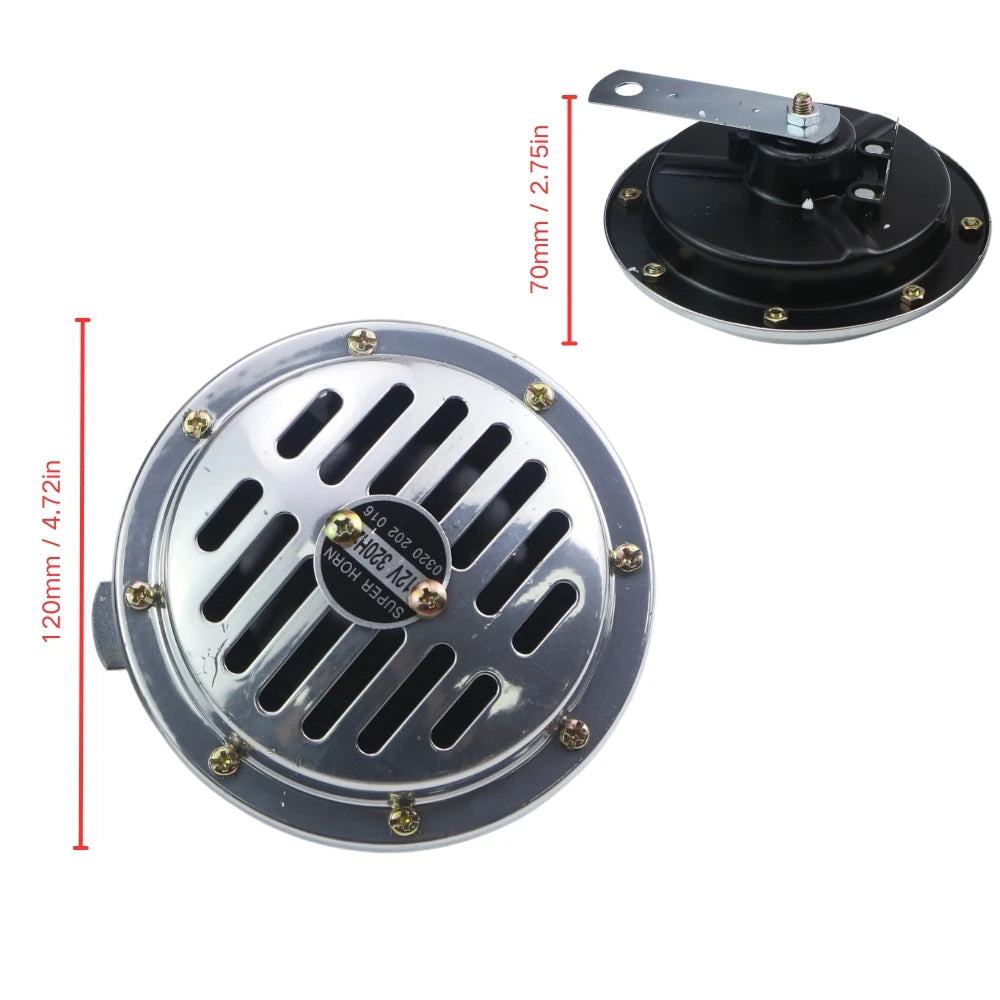 Motorcycle Horn – 12V Super Loud High & Low Tone Waterproof Horn
