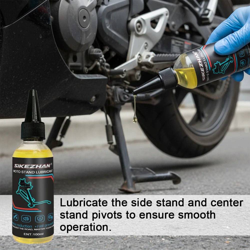 SIKEZHAN Motorcycle Chain & Stand Lubricating Oil – Refined Mineral Oil – Anti-Rust Noise-Reducing Anti-Wear – Side Stand Center Stand Bicycle Chain – 100ml / 200ml – $20