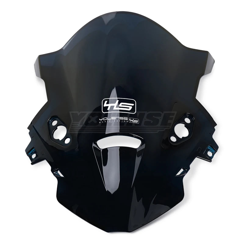 Fit for CFMOTO 675SR 675SR-R 675 SR SRR Motorcycle Accessories Windscreen Wind Deflectors Double Bubble Windshield Screen – YOLENSE ABS Plastic With YLS / NO LOGO Black Gray Light Gray