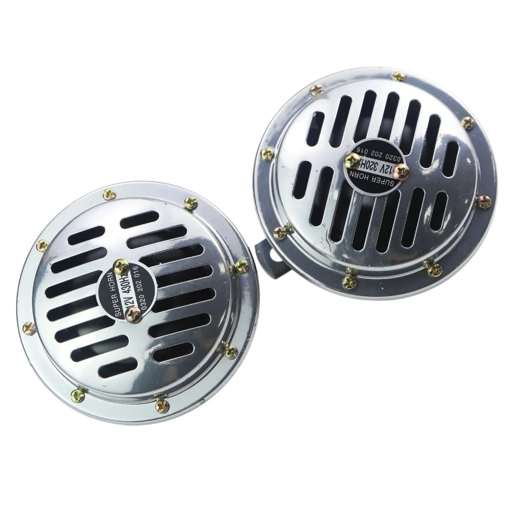 Motorcycle Horn – 12V Super Loud High & Low Tone Waterproof Horn