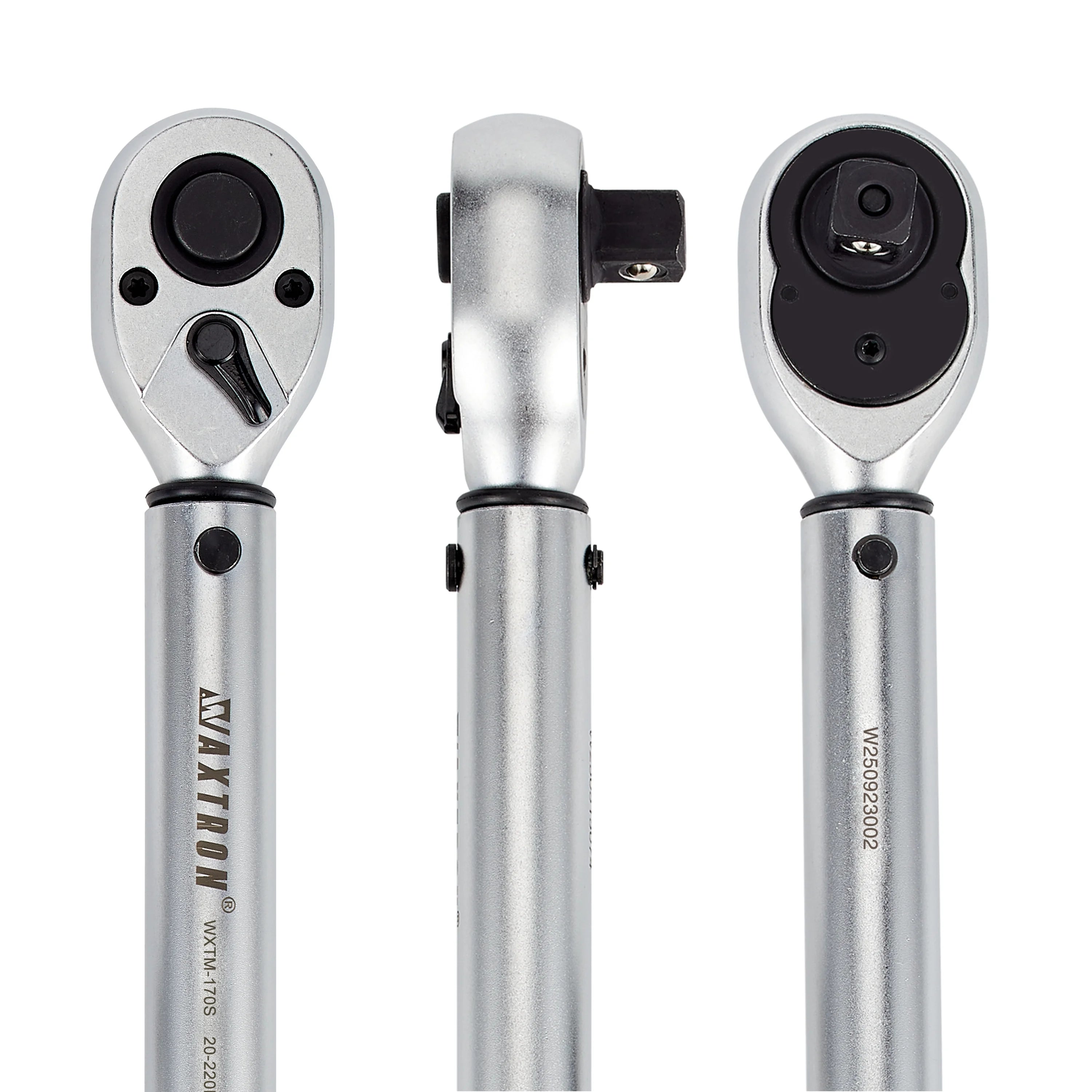 WAXTRON Click Torque Wrench – 1/4” / 3/8” / 1/2” – 1–220 Nm – 72-Tooth – ±3% – Chromium-Vanadium Steel – from $62