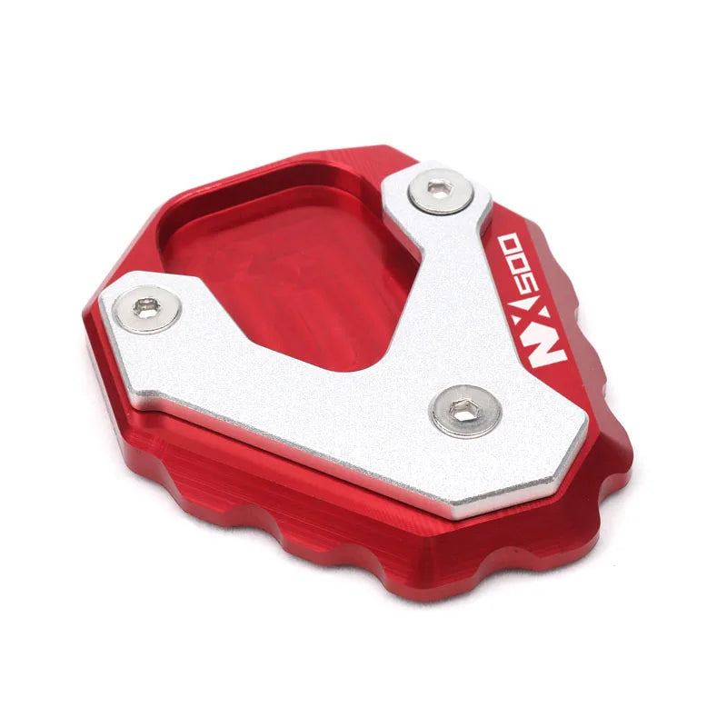 For Honda NX500 NX 500 NX400 NX 400 2024-2025 Motorcycle CNC Kickstand Foot Side Stand Extension Pad Support Plate – YOLENSE CNC Aluminum Gold Red Black Titanium Blue NX500 NX400
