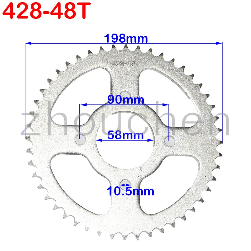 420/428 Rear Sprocket 37T 41T 48T 58mm