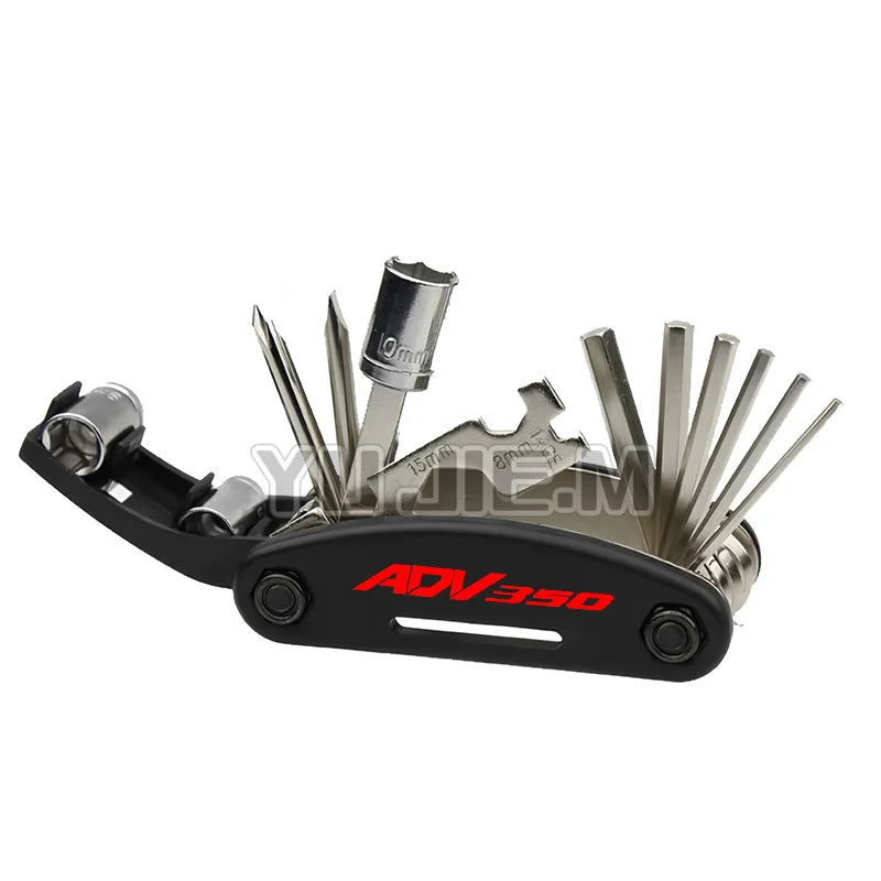 Honda ADV150 / ADV160 / ADV350 16-in-1 Multi-Tool – Allen + Socket + Hex + Screwdriver + Spoke – ADV Logo – 8 Variants – $20