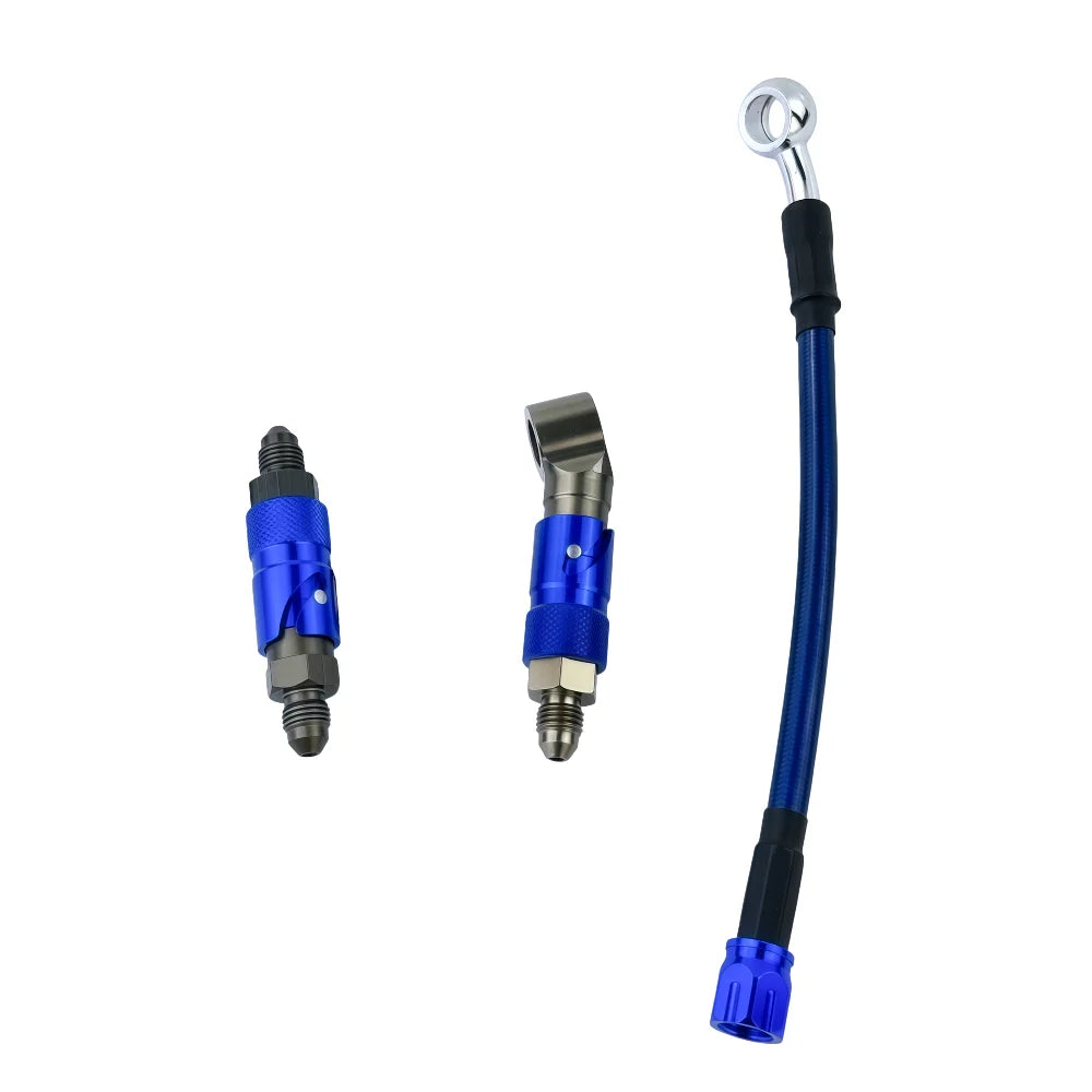 AN3 Brake Line Quick Disconnect Coupler – Brake Line Tools – Non-Spill Shut-Off Valve for Brake Fluid Change – 7075 Aluminium – Universal Motorcycle and Car – from $14