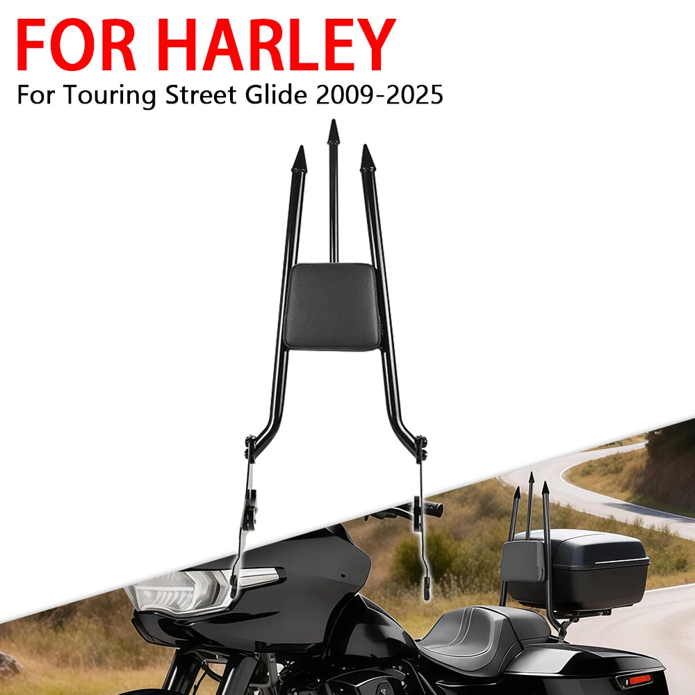 Fit For Harley Touring Road King Street Glide Road Glide Motorcycle Accessories Detachable Sissy Bar Passenger Backrest Rear Pad