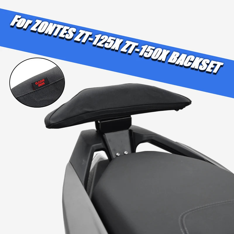 FOR ZT-125X Motorcycle Sport Rear Backrest Passenger Pillion Sissy Bar Aluminum Alloy Bracket For ZT-125X ZT-150X  Accessories