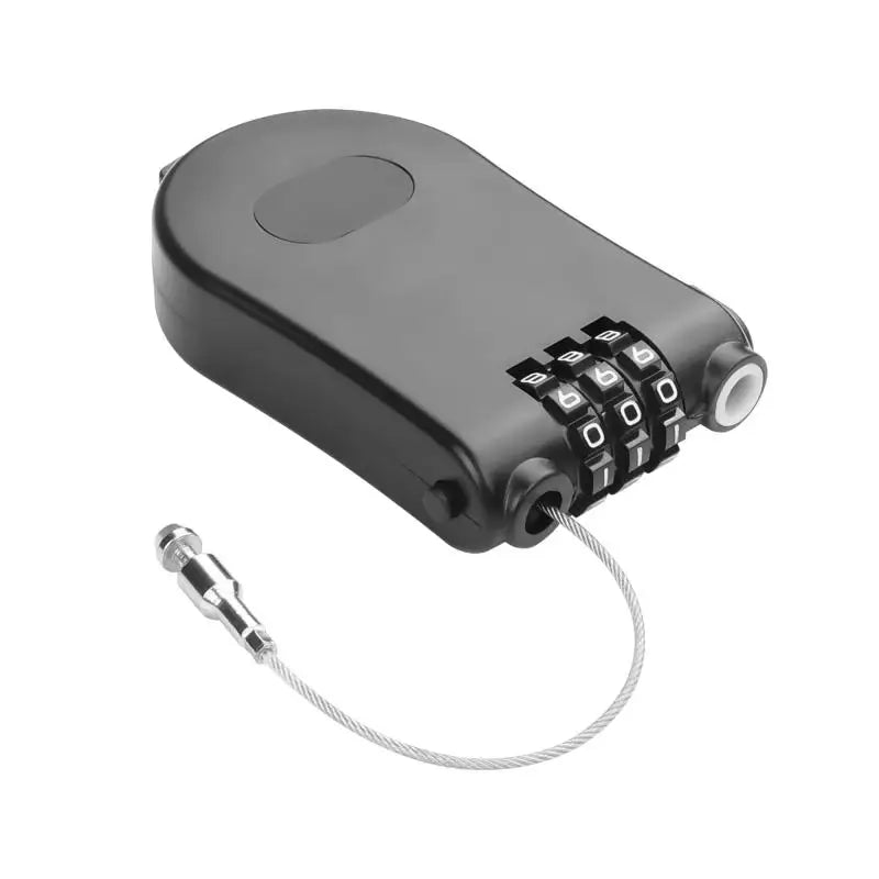 DOMEN Bicycle Steel 3 Digit Cable Code Lock Outdoor Waterproof Motorcycle Helmet Anti-Theft Chain Password Lock Bike Accessories