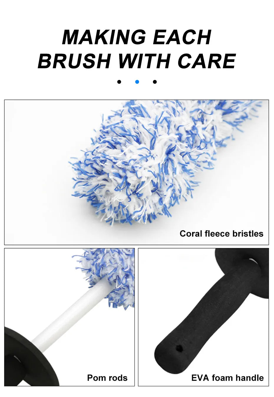 Microfiber Wheel Detailing Brush Bike