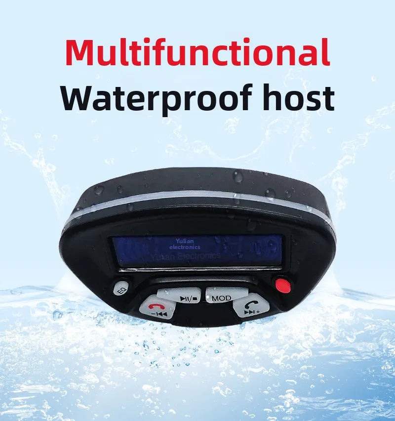 Motorcycle Speakers – Bluetooth Hands-Free, Waterproof FM & MP3 Audio