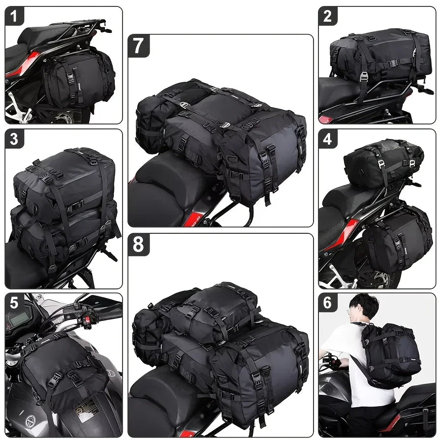 Motorcycle Backpack – Waterproof 8L–30L Cycling & Travel Bag