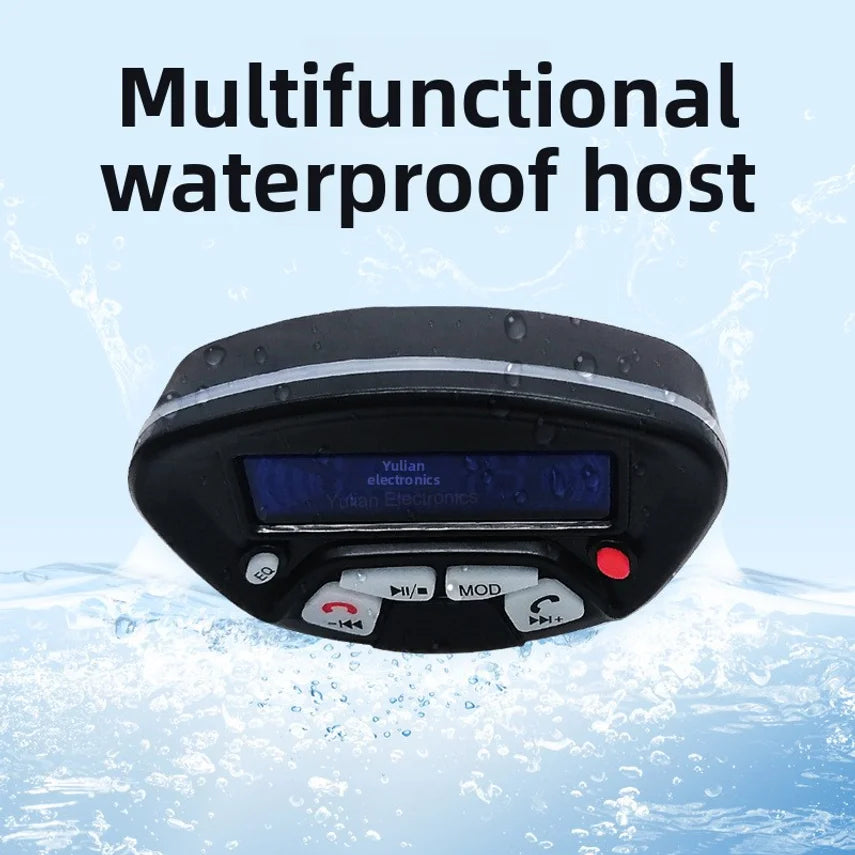 Motorcycle Speakers – Bluetooth Hands-Free, Waterproof FM & MP3 Audio