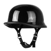 Half Helmets – Retro PU Leather Motorcycle Helmet, HD Visor, All-Season Scooter Helmet for Men & Women