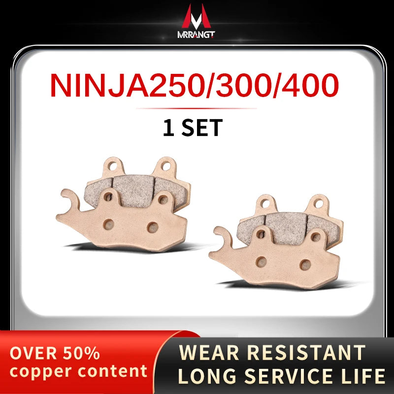 Sintered Metal Brake Pads for Kawasaki Ninja 250 300 400 Z250 Z300 Z800 Z900 Z900RS Z1000 Z1000R – Brake Pad Tools – Front / Rear / Set – from $21