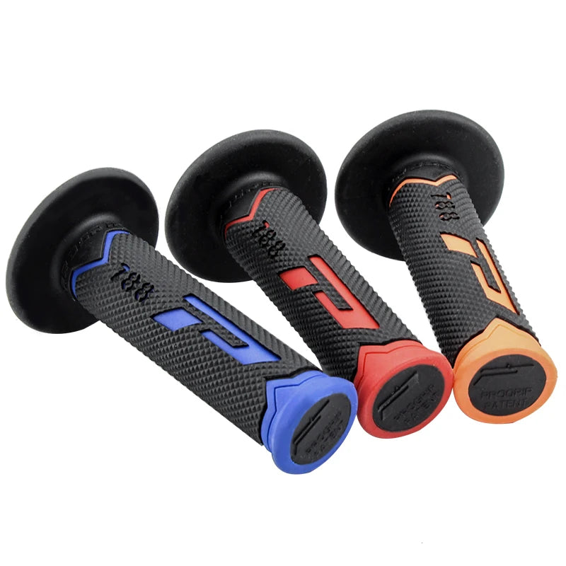 Motorcycle Handlebar Grips 7/8" 22mm 24mm Gel Rubber Universal Anti-Slip Racing Grips for ATV Dirt Pit Bike Motocross Scooter MTB Bicycle – 6 Colors