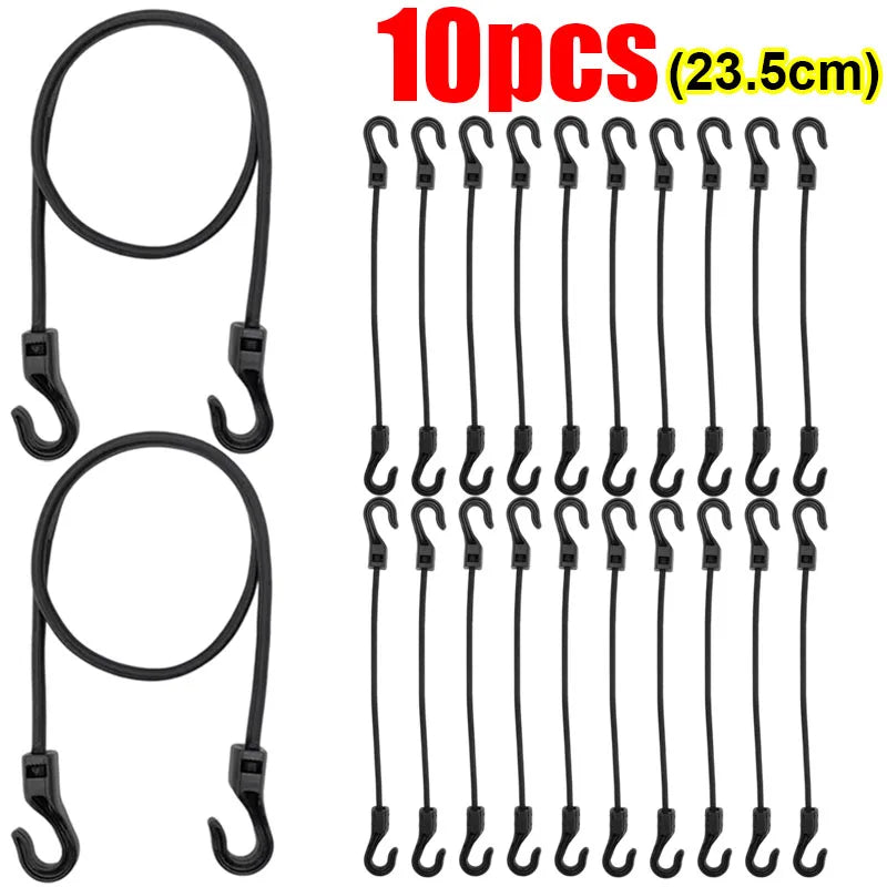 Bungee Straps – Heavy Duty Elastic Tie Down Straps with Hooks