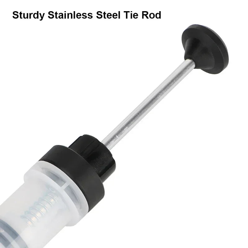 200cc Car Oil Change & Brake Bleeder Fluid Pump Extractor Filling Syringe Bottle – Brake Bleeding Tools for Universal Truck Motorcycle Vehicle – Black – $11