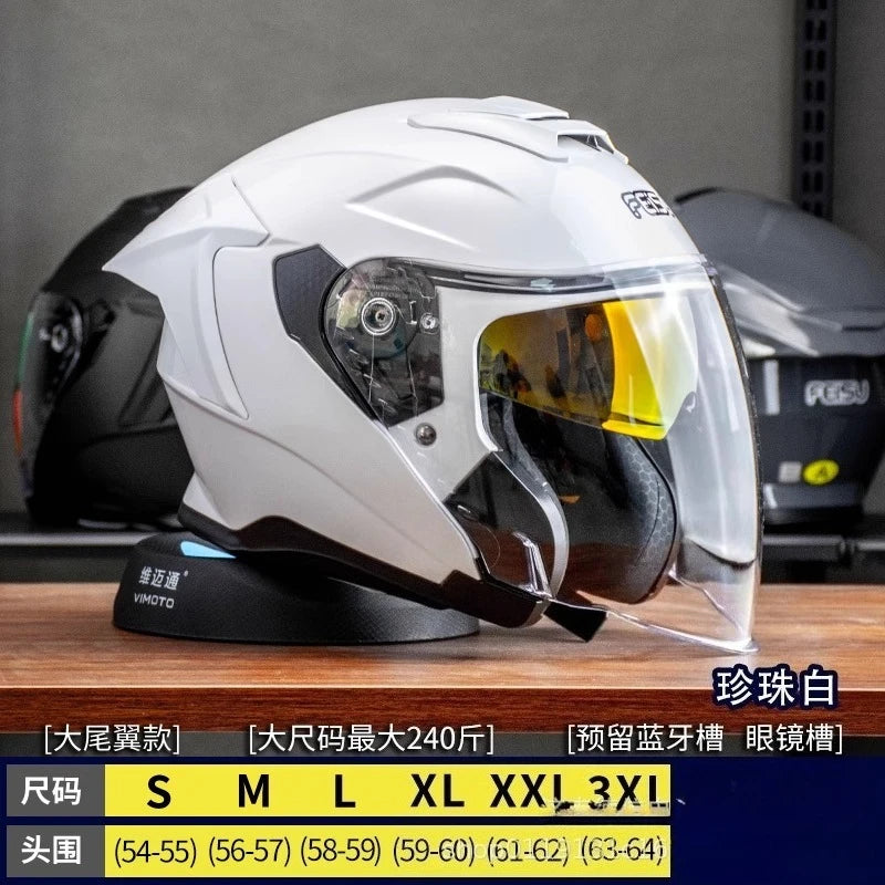 Half Helmet for Electric Vehicles with Extended Sizing