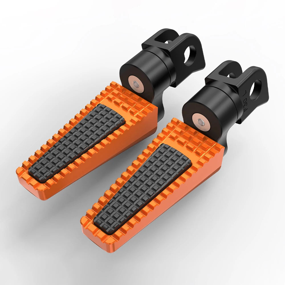 Kawasaki Z650 Anniversary / Z650RS / Z1000SX / ZX-6R / ZX-9R Front Foot Pegs – Adjustable 360° or Straight – CNC Aluminum + Rubber – 7 Colors – $75–$90