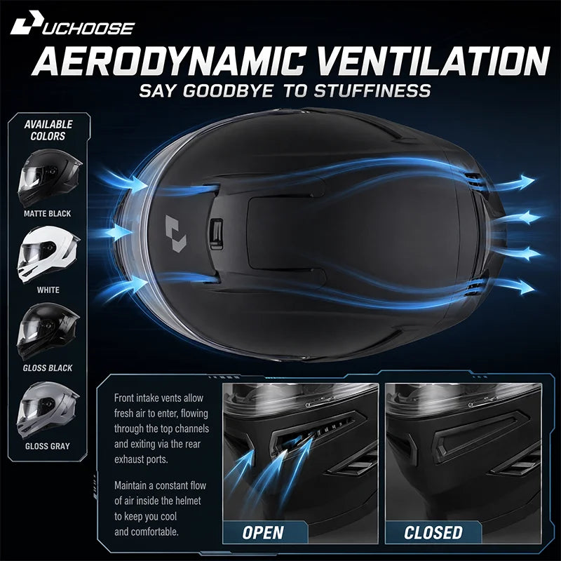 Modular Helmets – Flip-Up Full Face Motorcycle Helmet, Dual Visor, Shockproof & Breathable