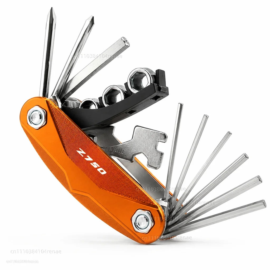 DragonflyMoto Kawasaki Z750 / Z750R / Z750S Multi-Tool Kit – CNC 6061 Anodized Aluminum – 6 Colors – Screwdriver + Wrench + Hex Key – $29