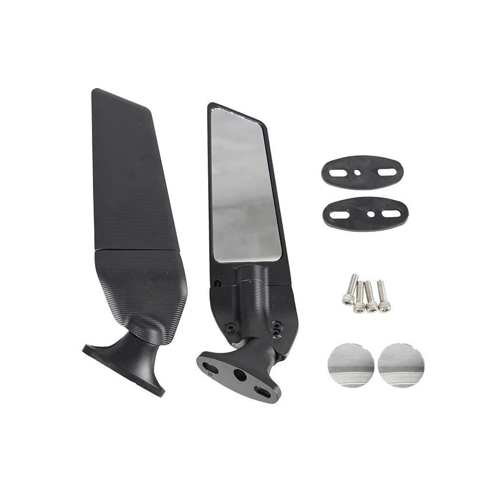 CSSPORT 2-Piece Adjustable Wind Wing Rotating Rearview Mirror for Honda CBR 250R 300R 500R 600R 650R CBR1000RR Aluminium Alloy
