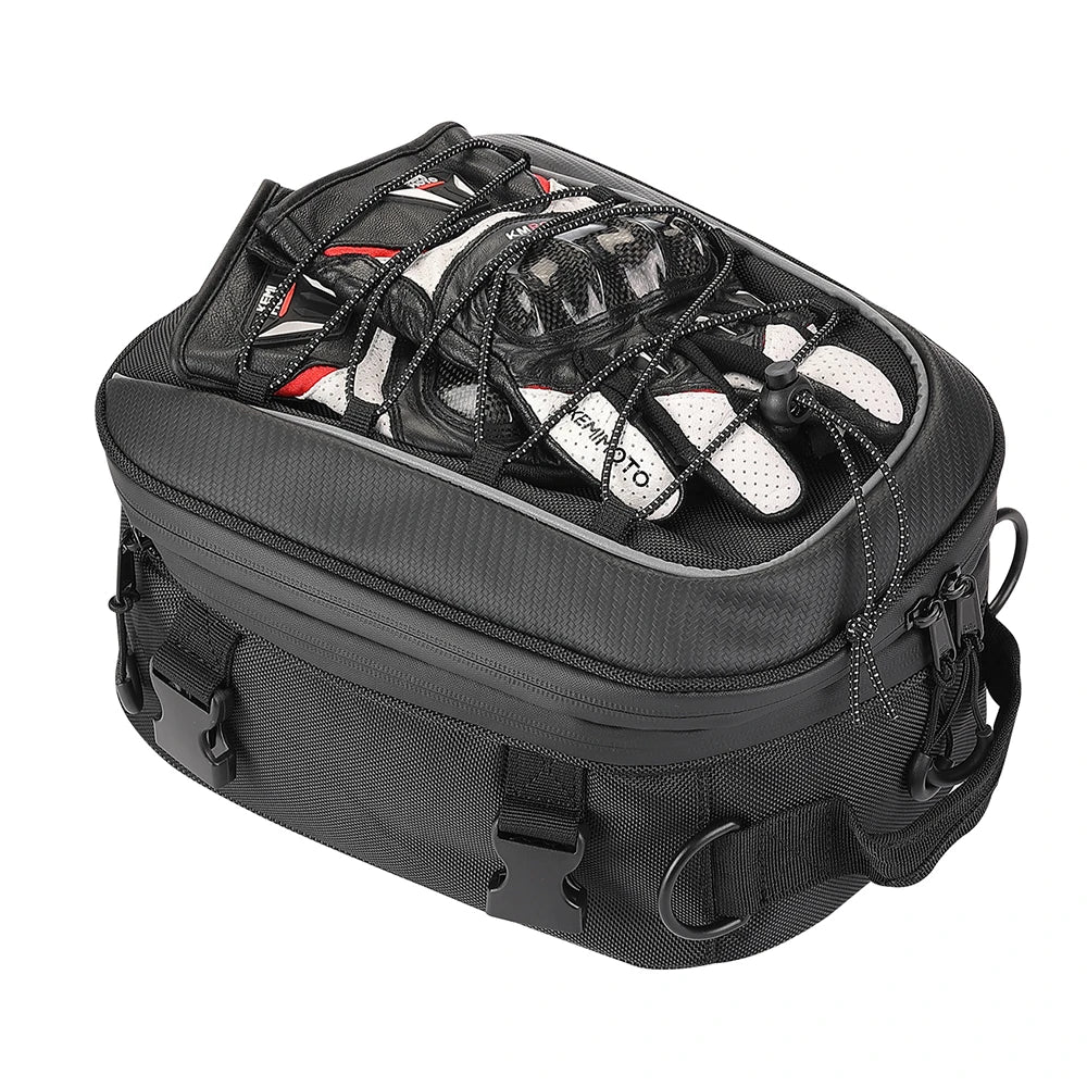 Motorcycle Backpack – KEMIMOTO Waterproof 7L–12L Expandable Riding Bag
