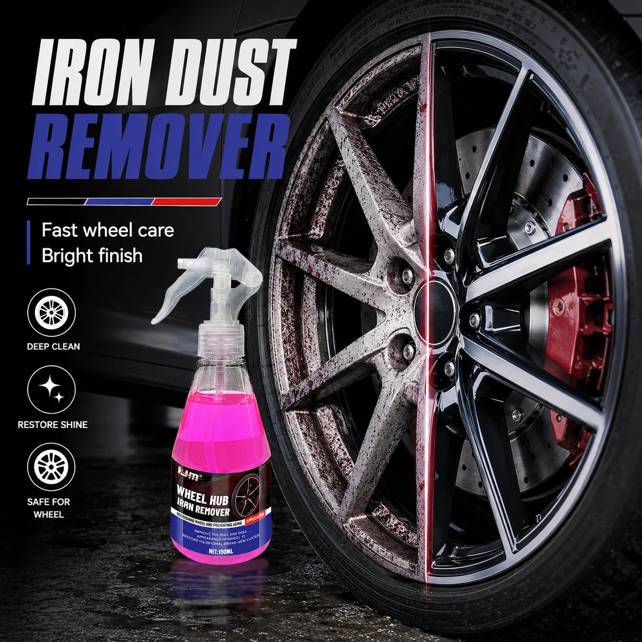 KJM Car Wheel Cleaner Spray