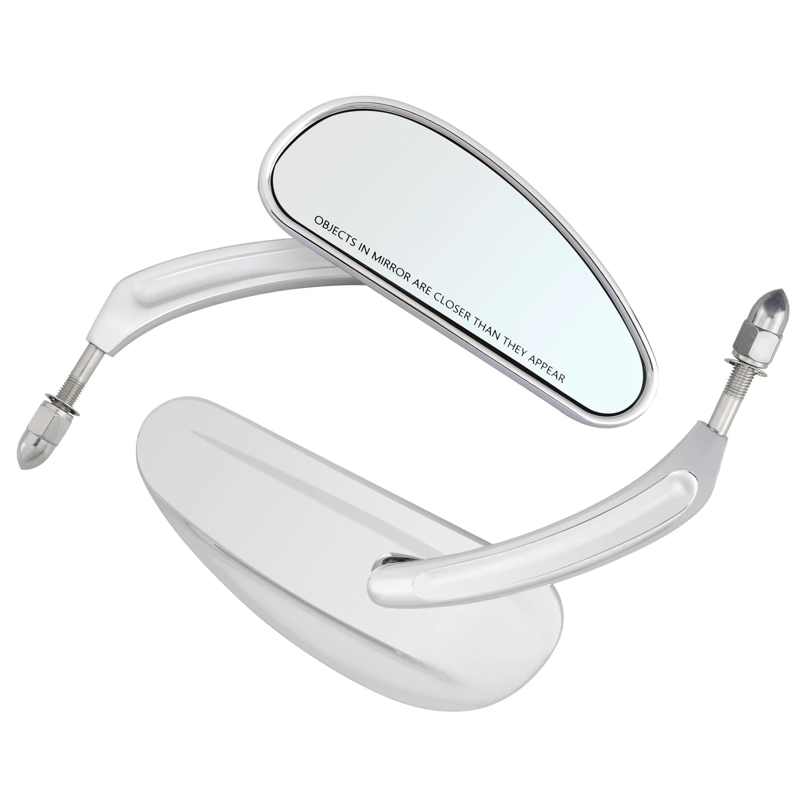 WOWTK Harley-Davidson 360° Adjustable Handlebar Rearview Mirror Pair 5/16" 24 UNF for Touring Sportster Softail Dyna Road King Electra Glide Fat Boy 1982-2026