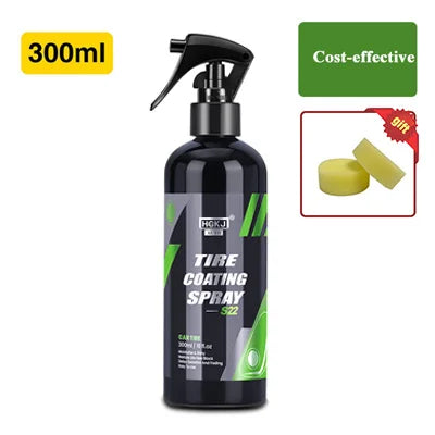 Tire Shine Coating Spray – Waterproof Anti-UV Anti-Crack Dust Repellent Gloss Renovator – Tire Plastic Leather – $12–25