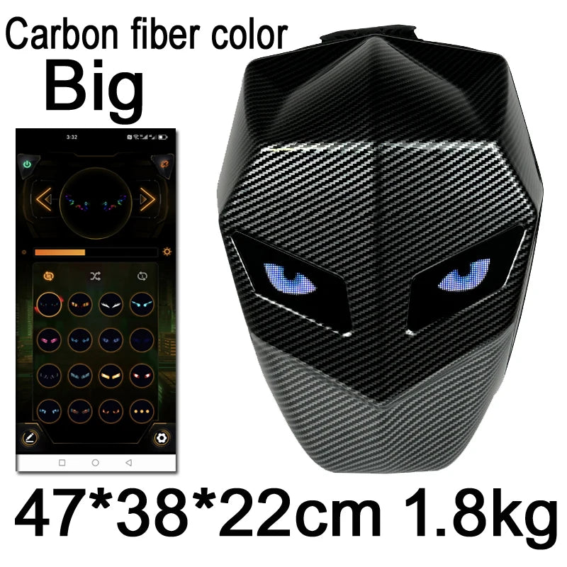 Motorcycle Backpack – NR Spark L E D Eyes Hard Shell Waterproof Helmet Bag