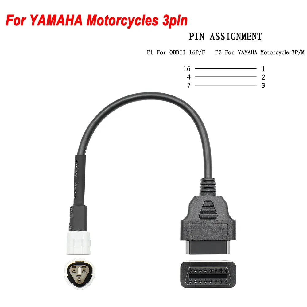 ITCARDIAG ELM327 V1.5 Motorcycle OBD2 Adapter Cable Kit – EFI Bikes – Yamaha Honda Kawasaki Suzuki Ducati KTM Harley – Android – $37–48